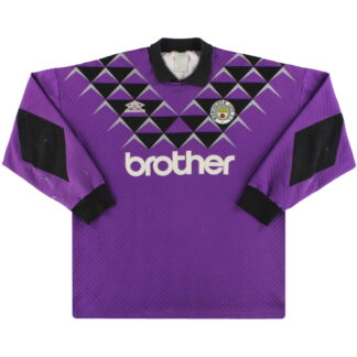 1991-92 Manchester City Umbro Goalkeeper Shirt #1 XXL