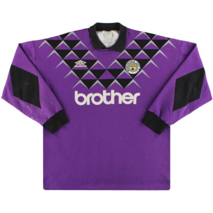 1991-92 Manchester City Umbro Goalkeeper Shirt #1 XXL