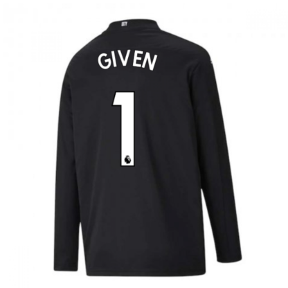 2020-2021 Man City Home Goalkeeper Shirt (Black) - Kids (GIVEN 1)