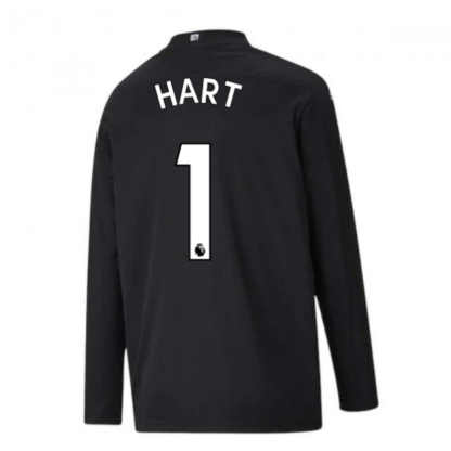 2020-2021 Man City Home Goalkeeper Shirt (Black) - Kids (HART 1)