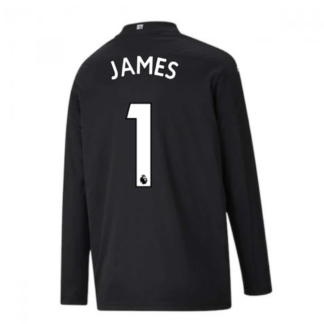 2020-2021 Man City Home Goalkeeper Shirt (Black) - Kids (JAMES 1)