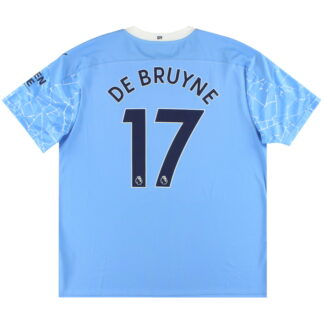 2020-21 Manchester City Puma Home Shirt De Bruyne #17 *As New* XXL
