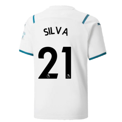 2021-2022 Man City Away Shirt (Kids) (SILVA 21)