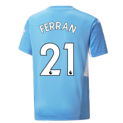 2021-2022 Man City Home Shirt (Kids) (FERRAN 21)