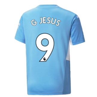 2021-2022 Man City Home Shirt (Kids) (G JESUS 9)