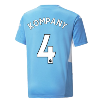2021-2022 Man City Home Shirt (Kids) (KOMPANY 4)