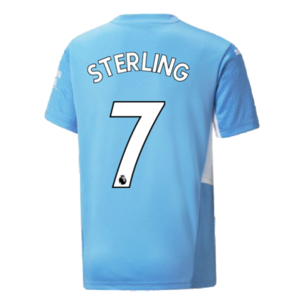 2021-2022 Man City Home Shirt (Kids) (STERLING 7)