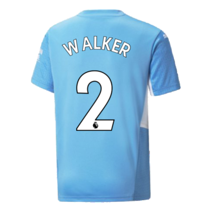 2021-2022 Man City Home Shirt (Kids) (WALKER 2)