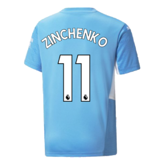 2021-2022 Man City Home Shirt (Kids) (ZINCHENKO 11)