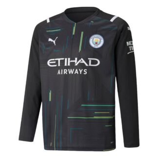 2021-2022 Man City LS Goalkeeper Shirt (Black)