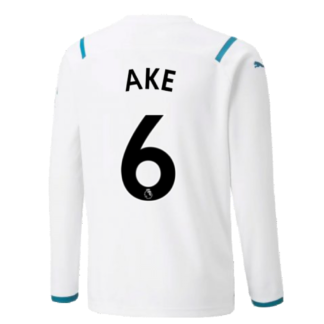 2021-2022 Man City Long Sleeve Away Shirt (Kids) (AKE 6)