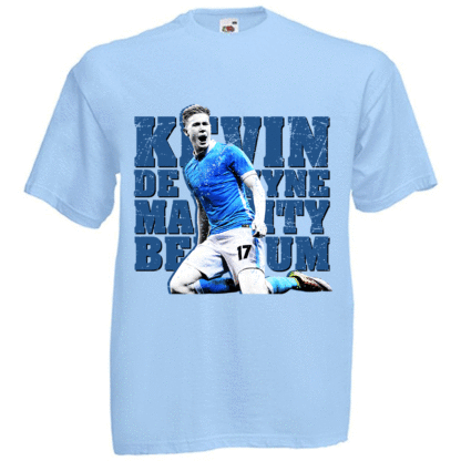 Kevin De Bruyne Man City T-Shirt (Sky) - Kids