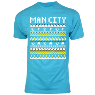 Man City Christmas T-Shirt (Sky Blue) - Kids
