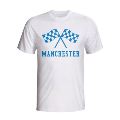 Man City Waving Flags T-shirt (white) - Kids