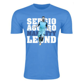 Sergio Aguero Man City Legend T-Shirt (Sky Blue) - Kids