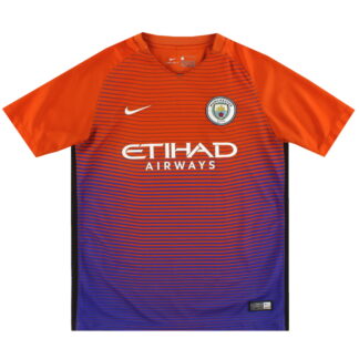 2016-17 Manchester City Nike Third Shirt L.Boys