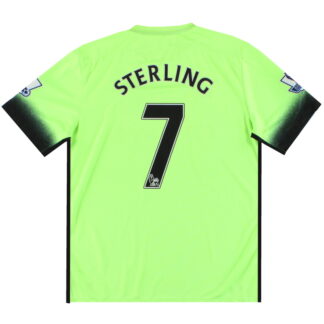 2015-16 Manchester City Nike Third Shirt Stirling #7 L