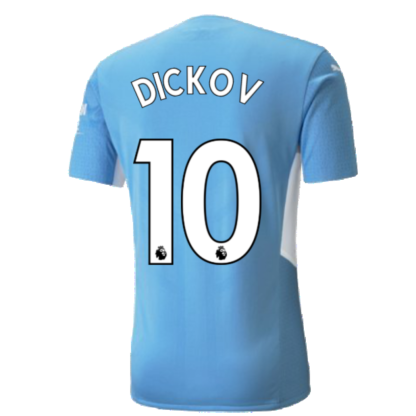 2021-2022 Man City Authentic Home Shirt (DICKOV 10)
