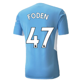 2021-2022 Man City Authentic Home Shirt (FODEN 47)