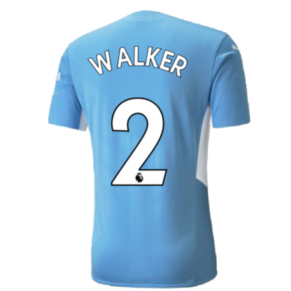 2021-2022 Man City Authentic Home Shirt (WALKER 2)