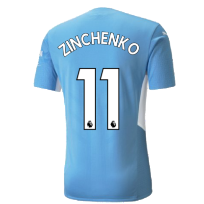 2021-2022 Man City Authentic Home Shirt (ZINCHENKO 11)