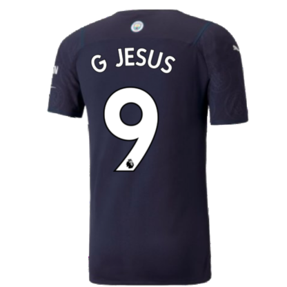 2021-2022 Man City Authentic Third Shirt (G JESUS 9)