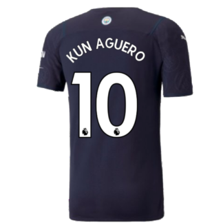 2021-2022 Man City Authentic Third Shirt (KUN AGUERO 10)