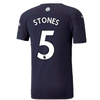 2021-2022 Man City Authentic Third Shirt (STONES 5)