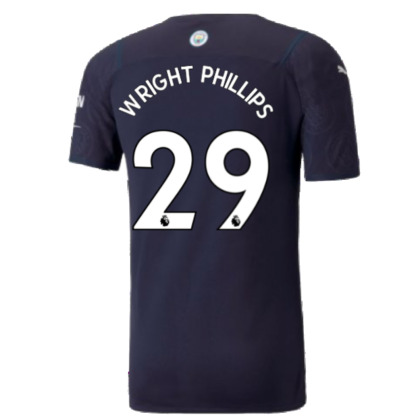 2021-2022 Man City Authentic Third Shirt (WRIGHT PHILLIPS 29)
