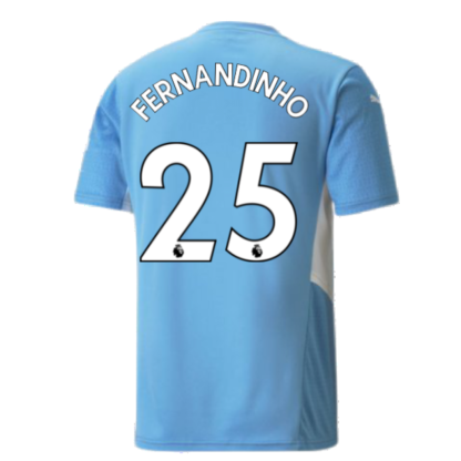 2021-2022 Man City Home Shirt (FERNANDINHO 25)