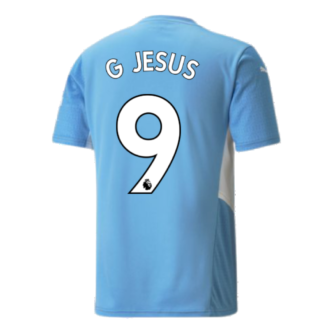 2021-2022 Man City Home Shirt (G JESUS 9)
