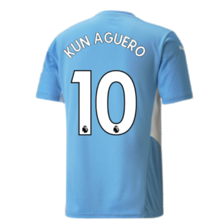 2021-2022 Man City Home Shirt (KUN AGUERO 10)