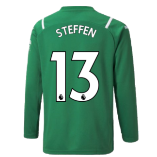 2021-2022 Man City LS Goalkeeper Shirt (Green) (STEFFEN 13)
