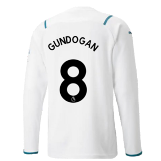 2021-2022 Man City Long Sleeve Away Shirt (GUNDOGAN 8)