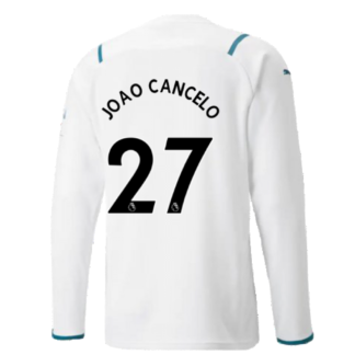 2021-2022 Man City Long Sleeve Away Shirt (JOAO CANCELO 27)