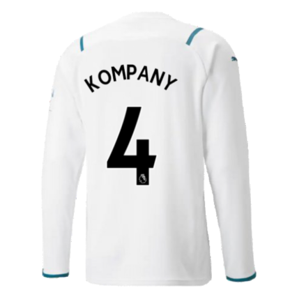 2021-2022 Man City Long Sleeve Away Shirt (KOMPANY 4)