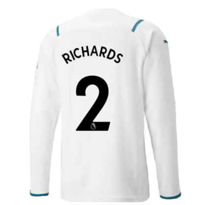 2021-2022 Man City Long Sleeve Away Shirt (RICHARDS 2)
