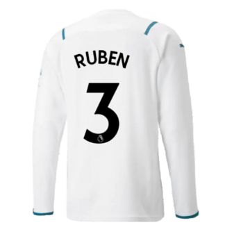 2021-2022 Man City Long Sleeve Away Shirt (RUBEN 3)