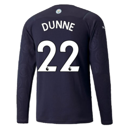 2021-2022 Man City Long Sleeve Third Shirt (DUNNE 22)