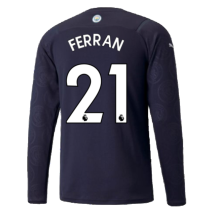 2021-2022 Man City Long Sleeve Third Shirt (FERRAN 21)
