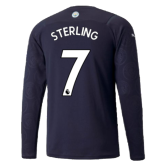 2021-2022 Man City Long Sleeve Third Shirt (STERLING 7)