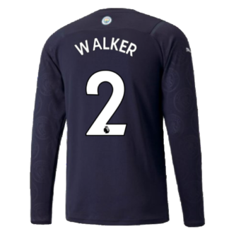 2021-2022 Man City Long Sleeve Third Shirt (WALKER 2)