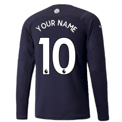 2021-2022 Man City Long Sleeve Third Shirt (Your Name)