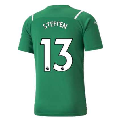 2021-2022 Man City SS Goalkeeper Shirt (Green) (STEFFEN 13)
