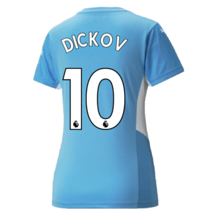 2021-2022 Man City Womens Home Shirt (DICKOV 10)
