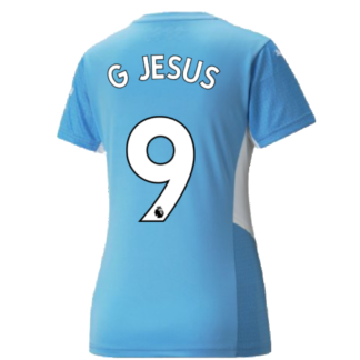 2021-2022 Man City Womens Home Shirt (G JESUS 9)