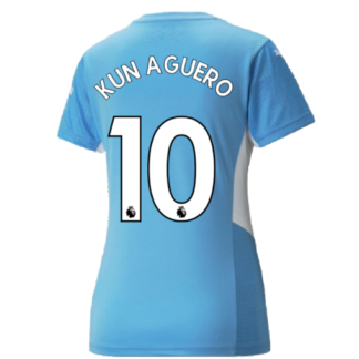 2021-2022 Man City Womens Home Shirt (KUN AGUERO 10)