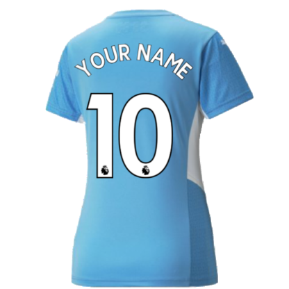 2021-2022 Man City Womens Home Shirt (Your Name)