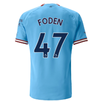 2022-2023 Man City Authentic Home Shirt (FODEN 47)