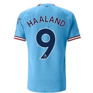 2022-2023 Man City Authentic Home Shirt (HAALAND 9)
